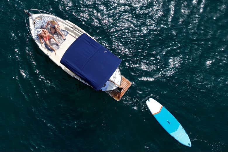 Surcando las aguas de la bahía de Palma